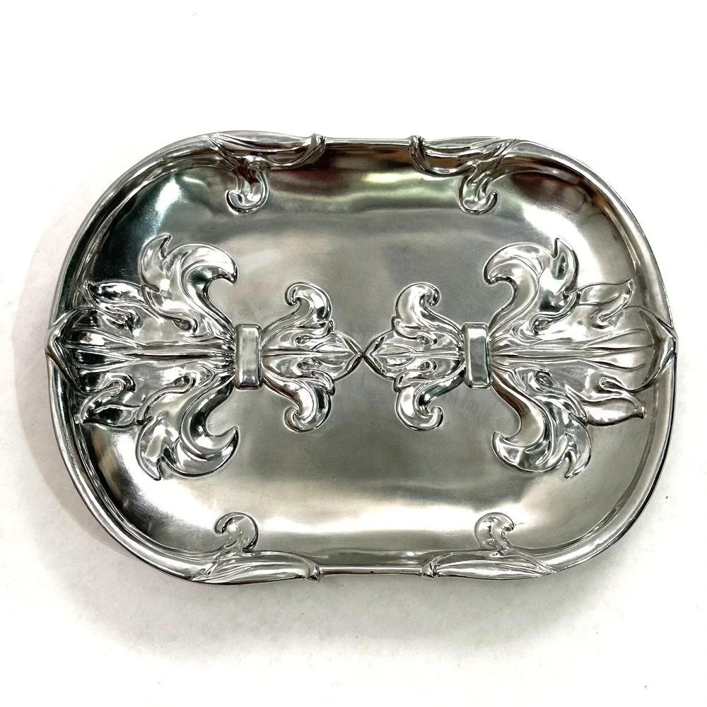 Arthur Court Fleur de Lis Catch All Tray Plate Key Holder 7